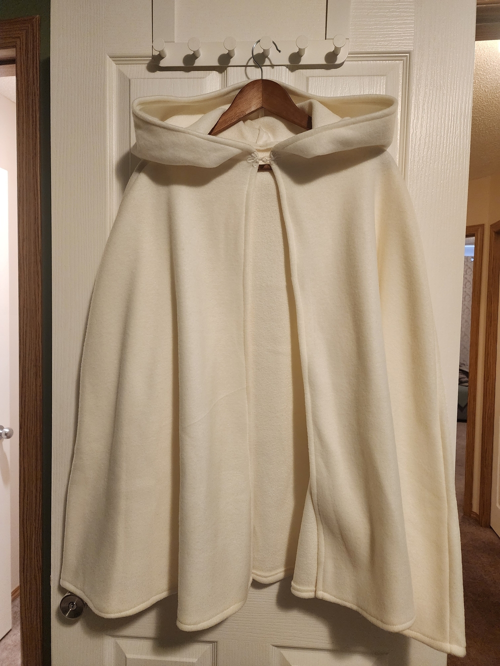 Ivory Hooded Cape